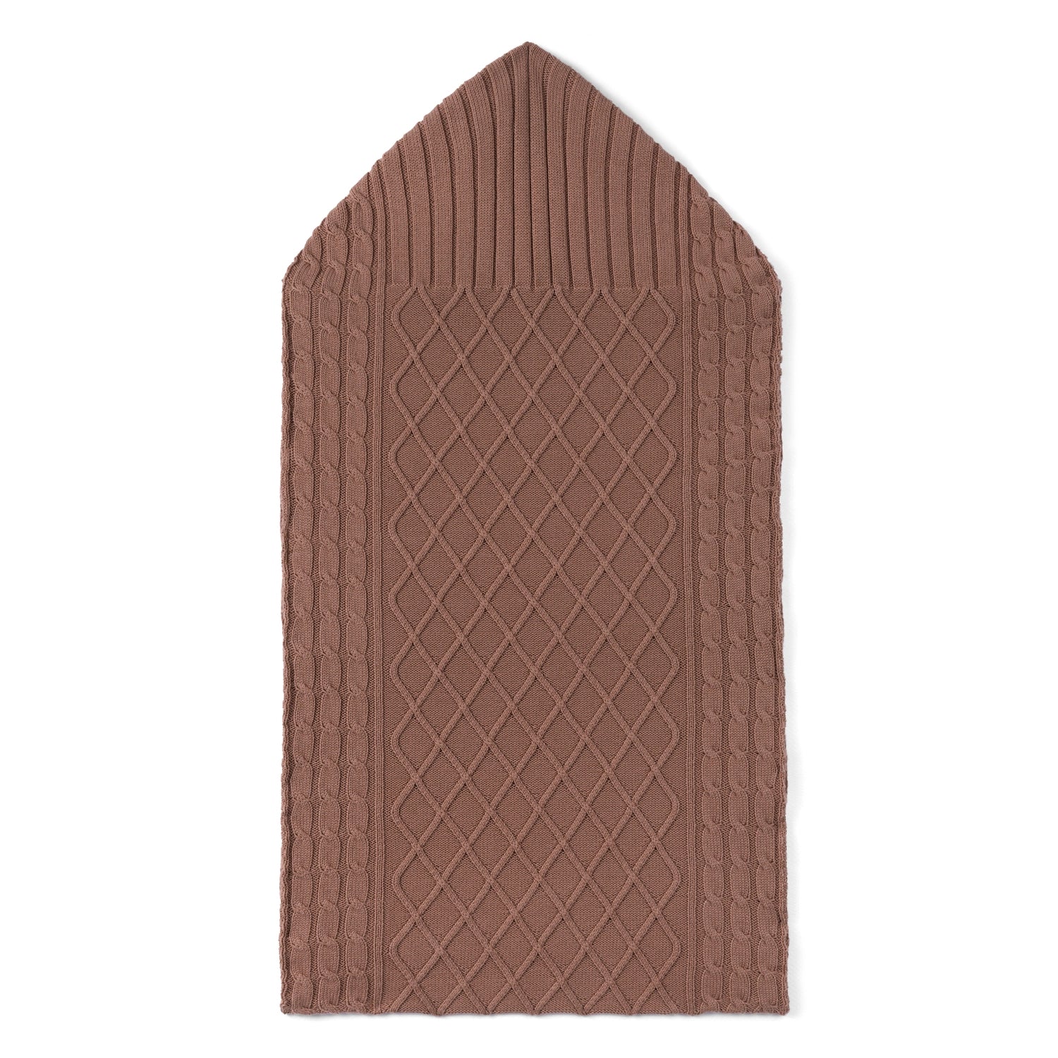 Cable Knit Baby Sleep Sack In Mocha