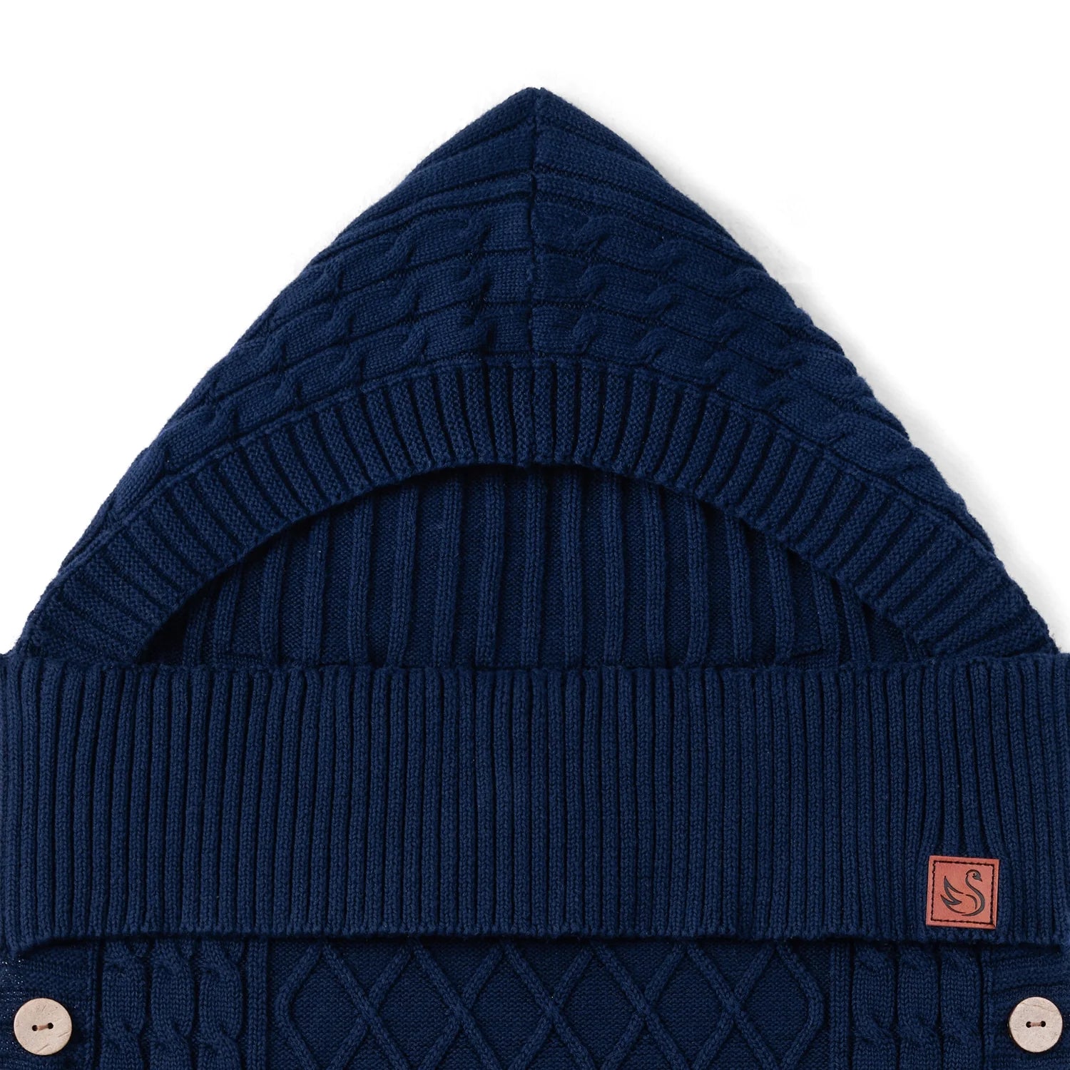 Cable Knit Baby Sleep Sack In Navy
