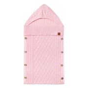 Cable Knit Baby Sleep Sack In Pink
