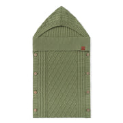 Cable Knit Baby Sleep Sack In Sage Green