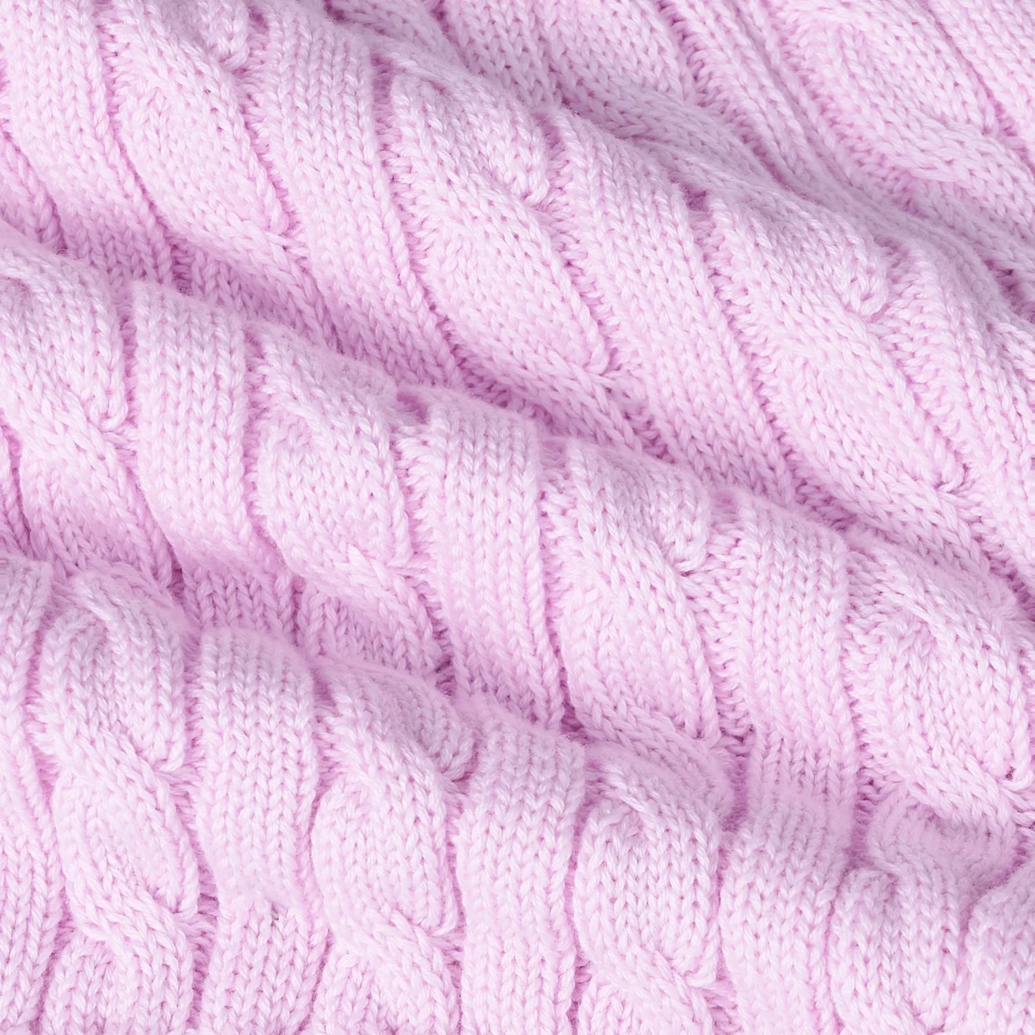 Cable Knit Short In Lilac