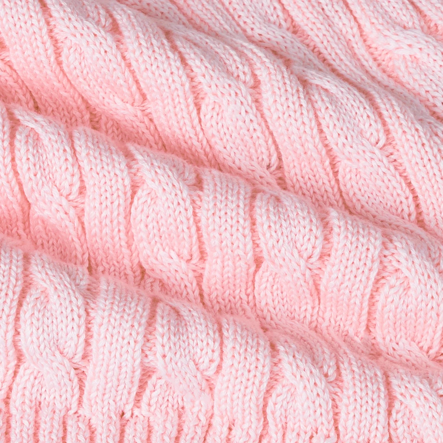 Cable Knit Short In Pink