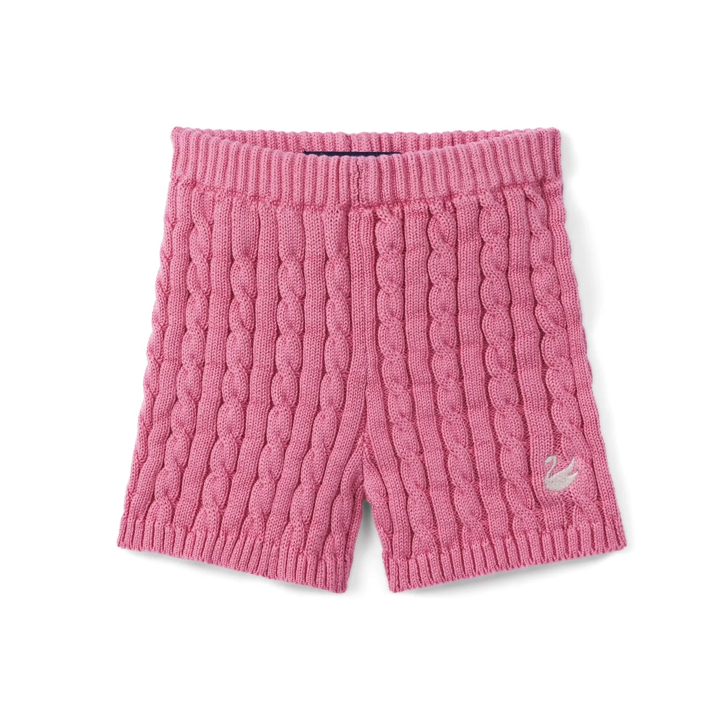 Cable Knit Short In Rose Pink