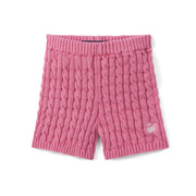 Cable Knit Short In Rose Pink