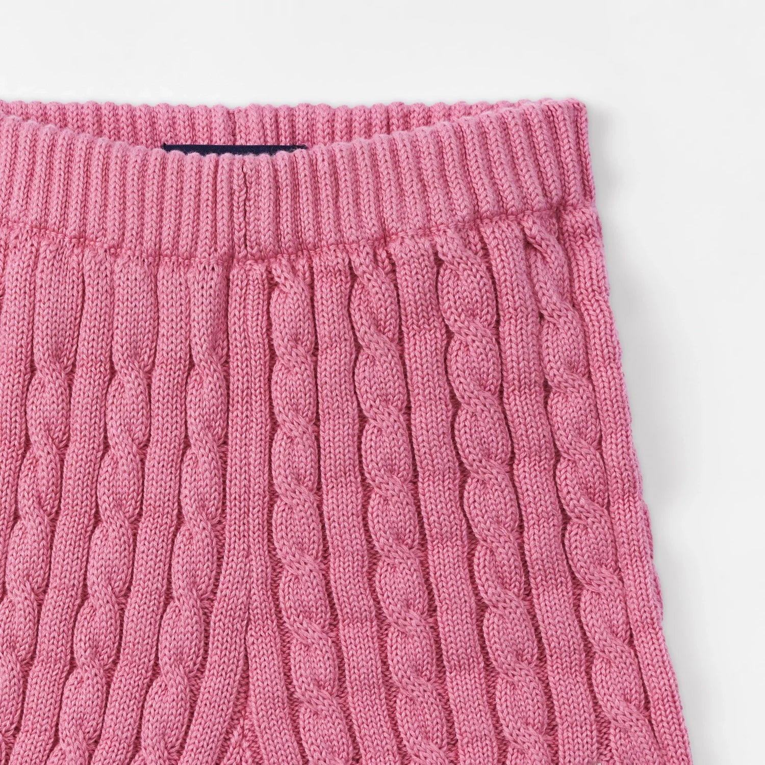 Cable Knit Short In Rose Pink