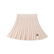 Cable Knit Skirts In Beige