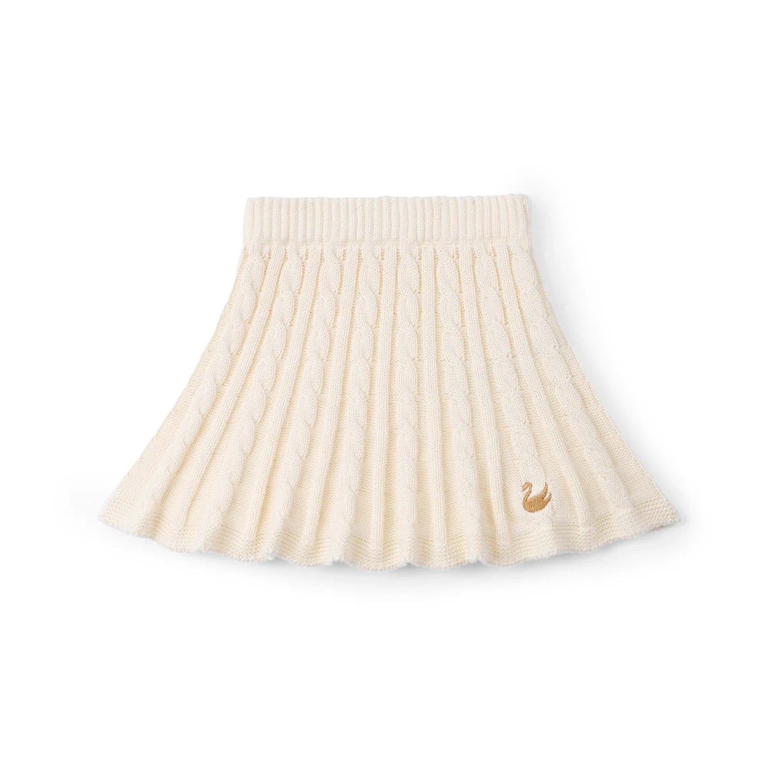 Cable Knit Skirts In Cream