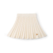 Cable Knit Skirts In Cream