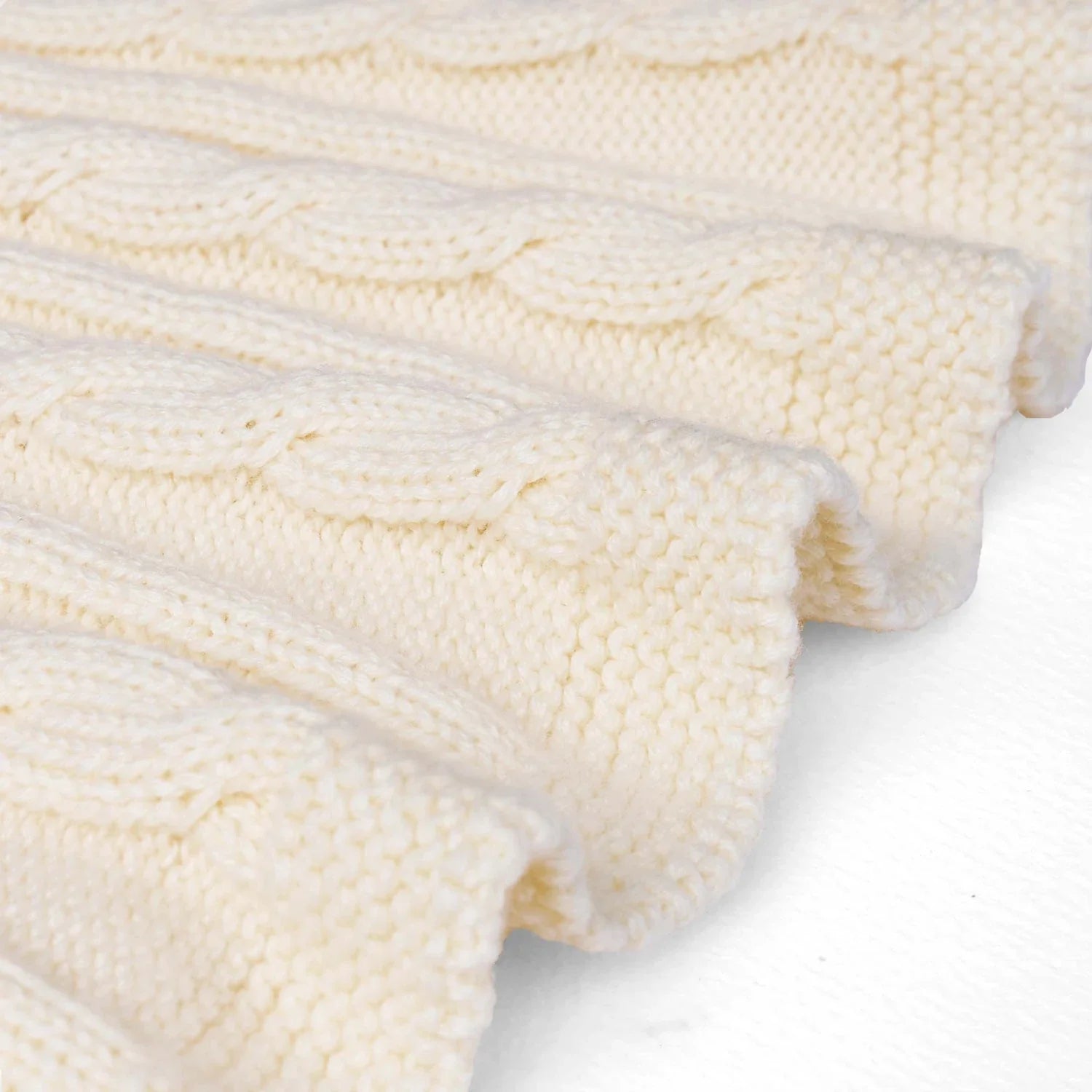 Cable Knit Skirts In Cream