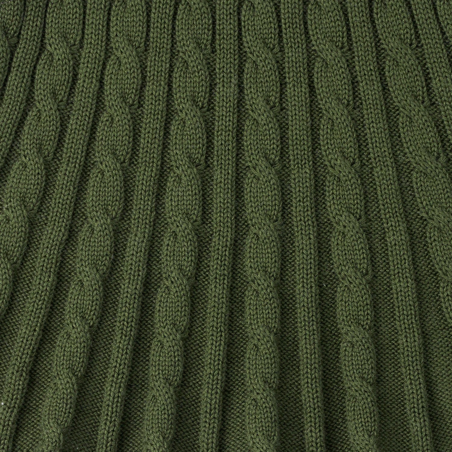 Cable Knit Skirts In Forest Green