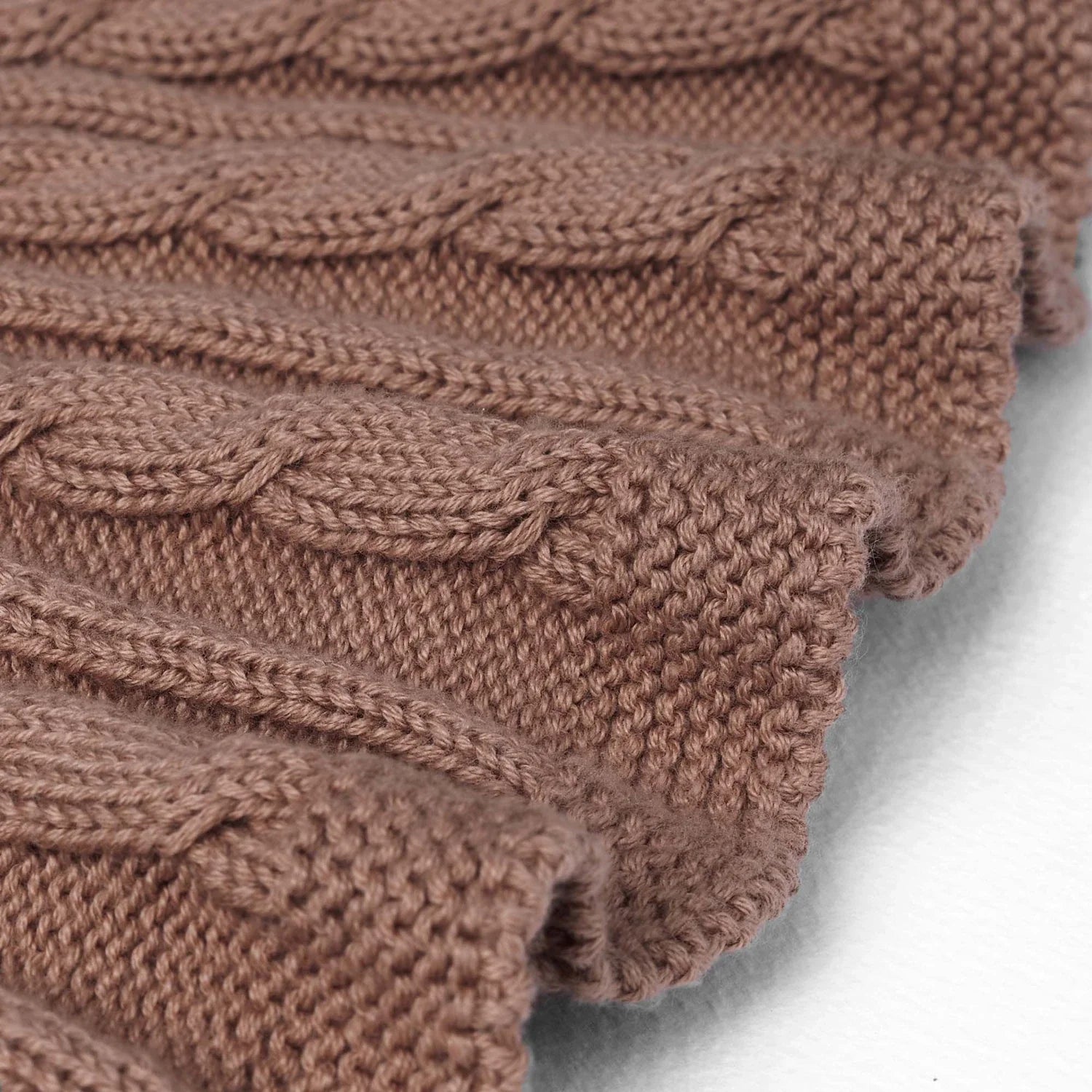 Cable Knit Skirts In Mocha