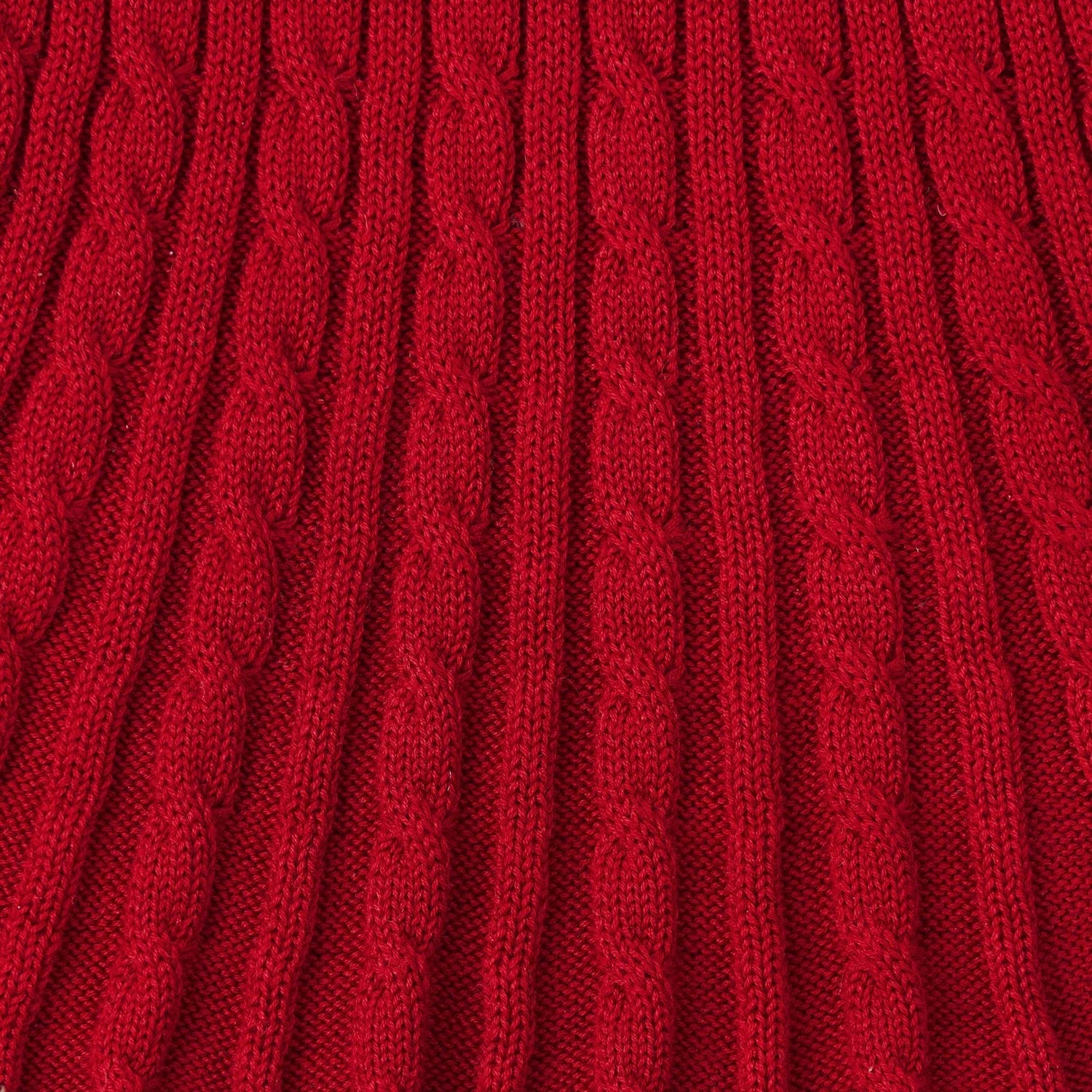 Cable Knit Skirts In Red Xmas
