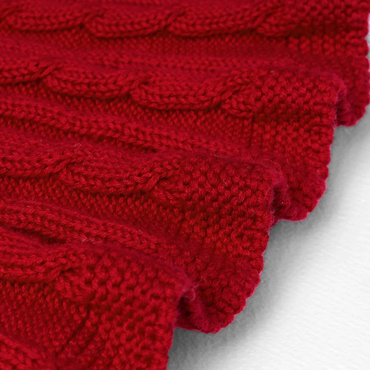 Cable Knit Skirts In Red Xmas