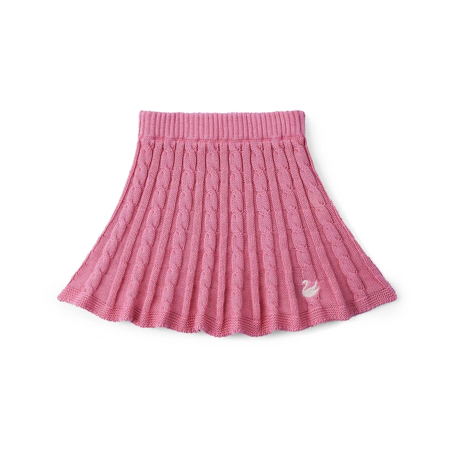 Cable Knit Skirts In Rose Pink