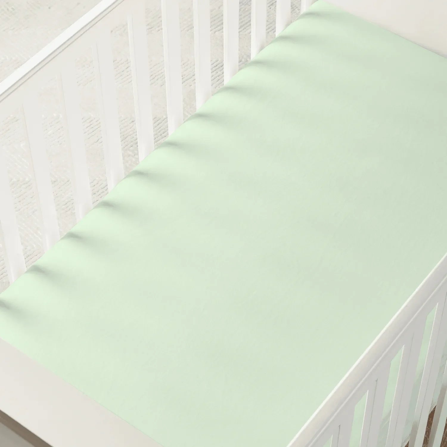 Bamboo Crib Sheet In Sage Green