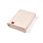 Pointelle Baby Knit Blanket In Beige