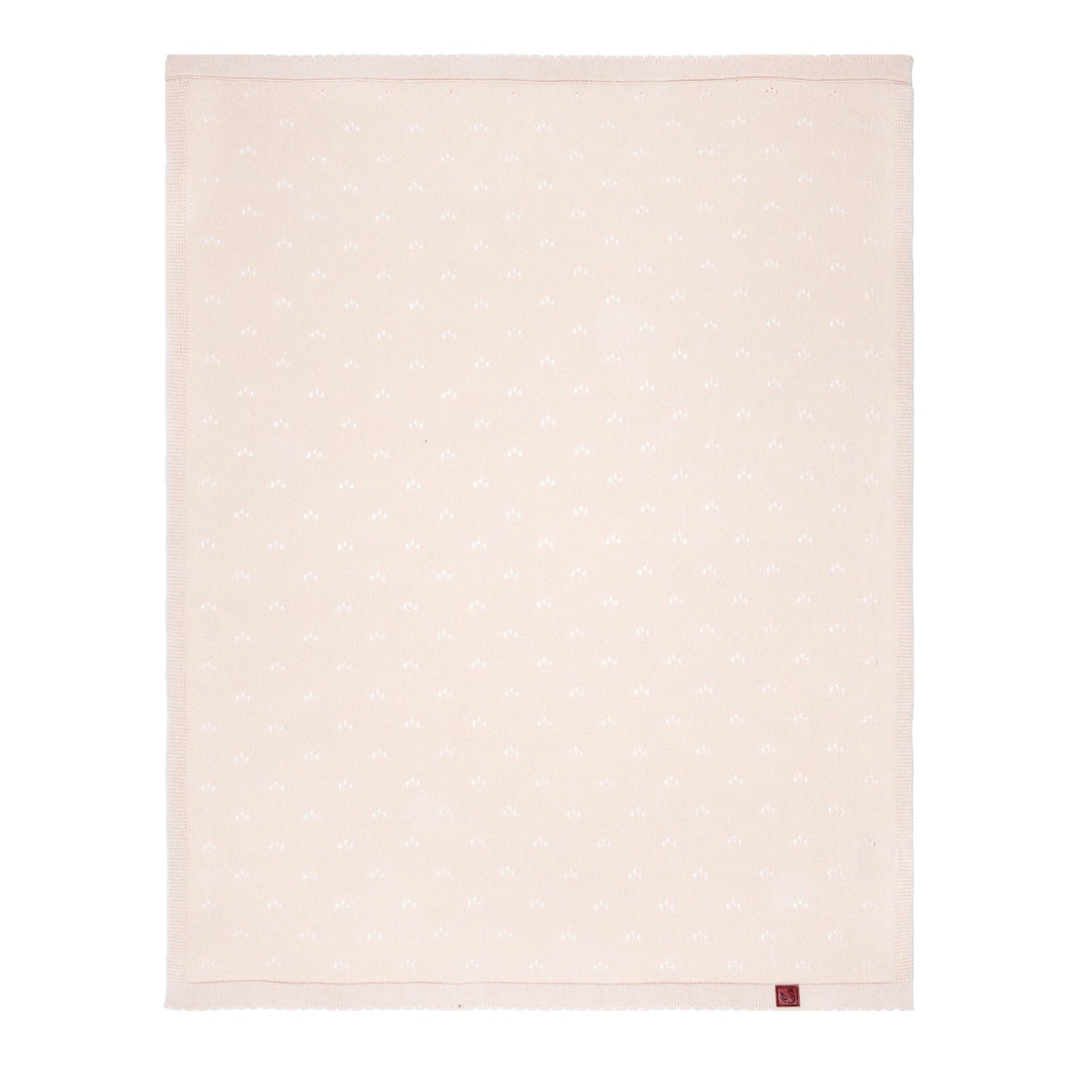 Pointelle Baby Knit Blanket In Beige