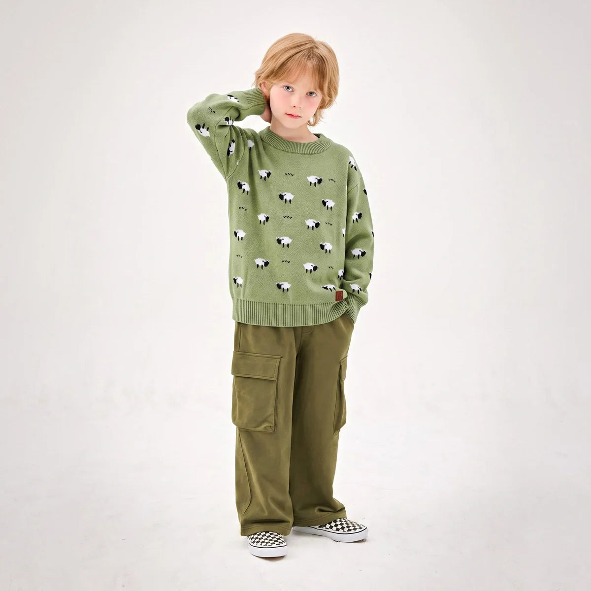 Sheep Countryside Knit Kids Sweater