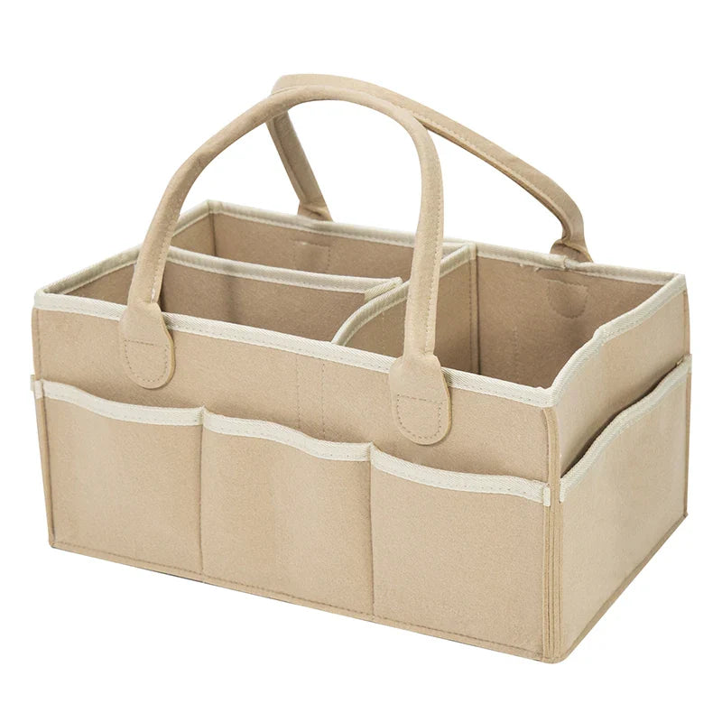 Multipurpose Nappy Basket And Storage With Pockets Multivariant