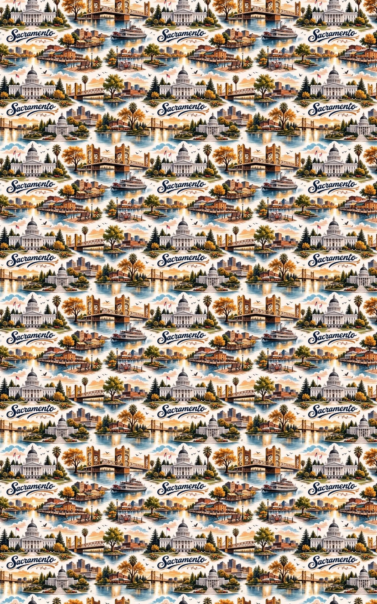 Sacramento Capitol Classic Wrapping Paper