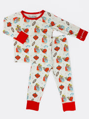 Sacred Heart Of Jesus And Immaculate Heart Of Mary Two Piece Kids Pajamas