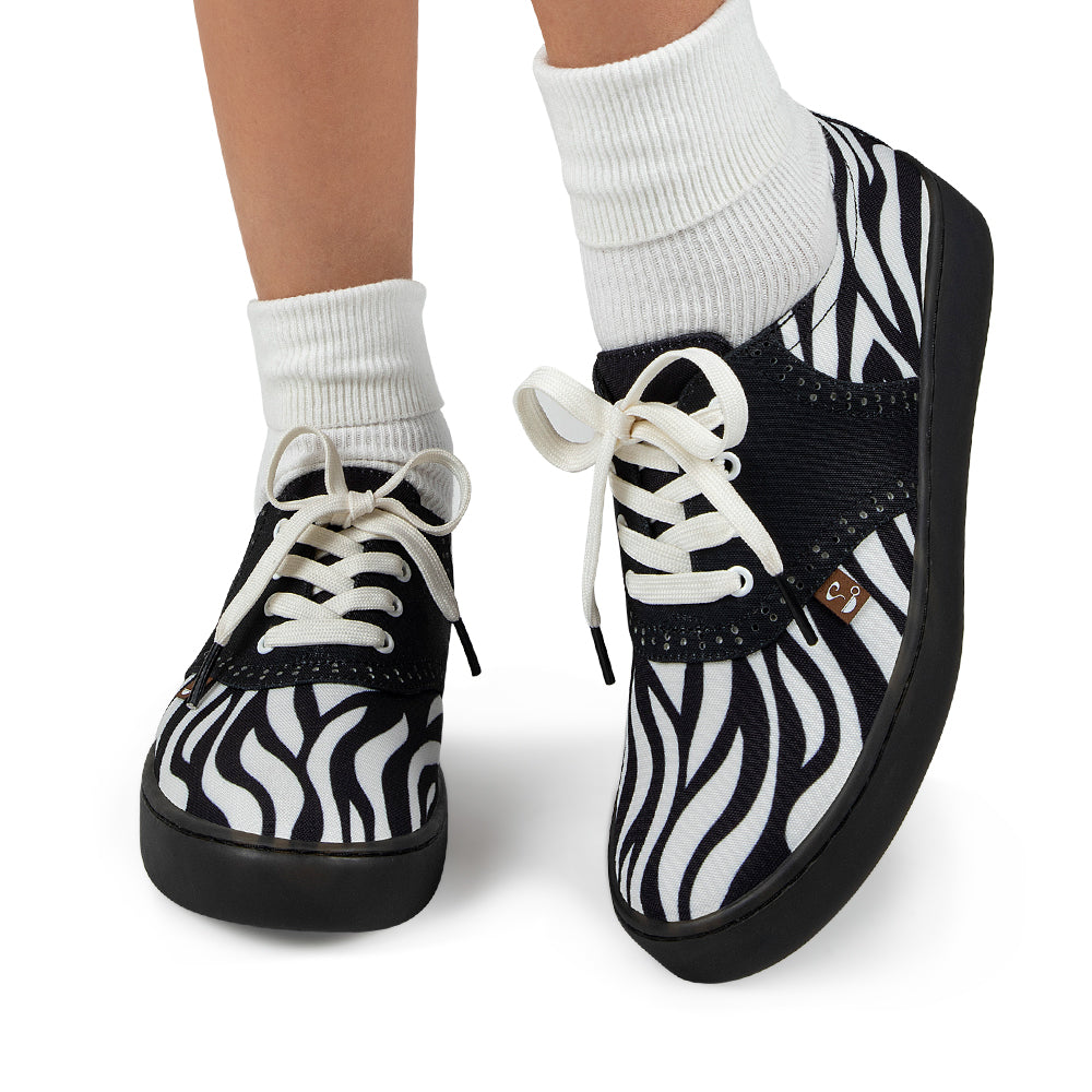 Saddle Zebra Casual Sneaker