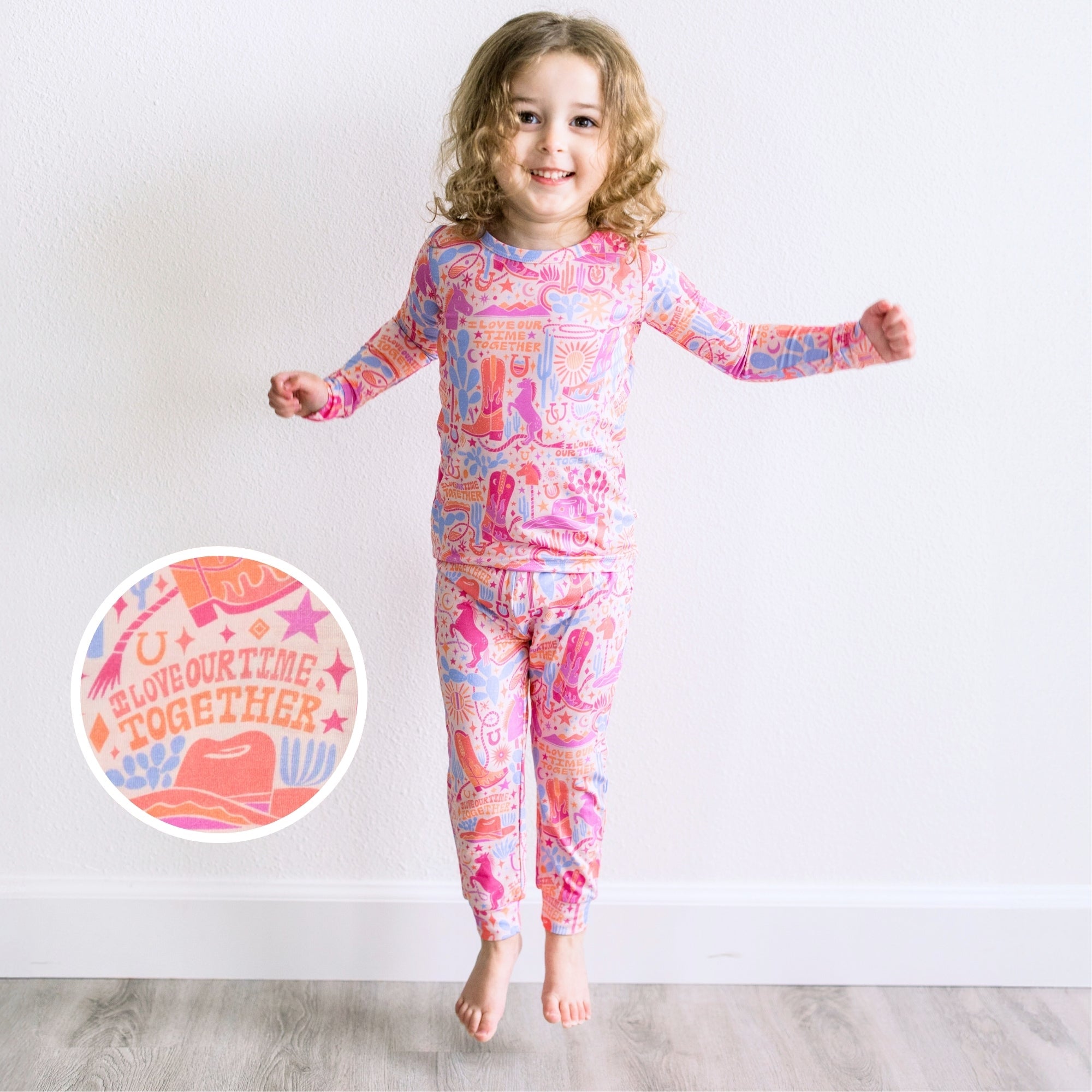 The Second-skin 2-piece Long Sleeve Pajama | Saddle Up