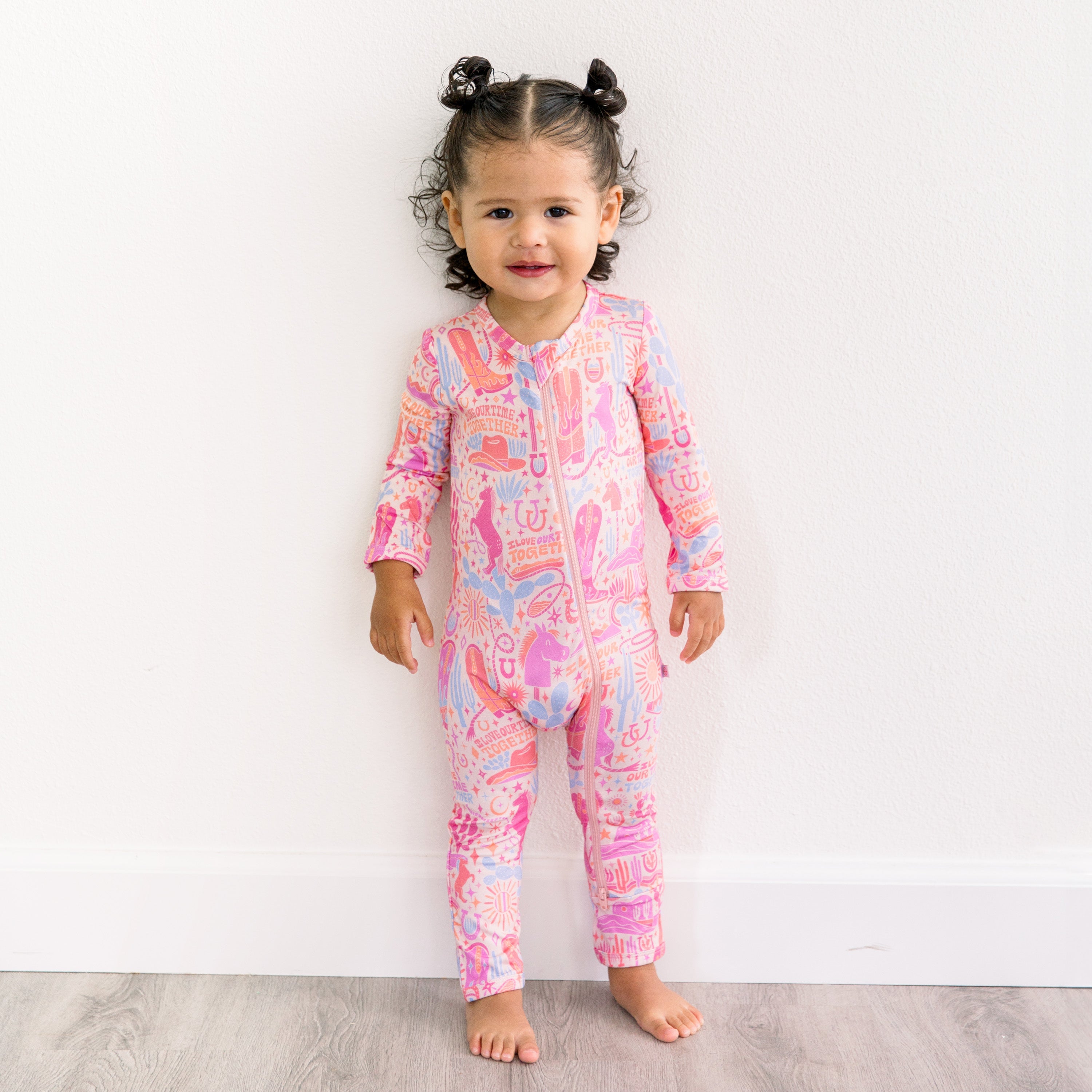 The Second-skin Footless Romper | Saddle Up | "i Love Our Time Together"