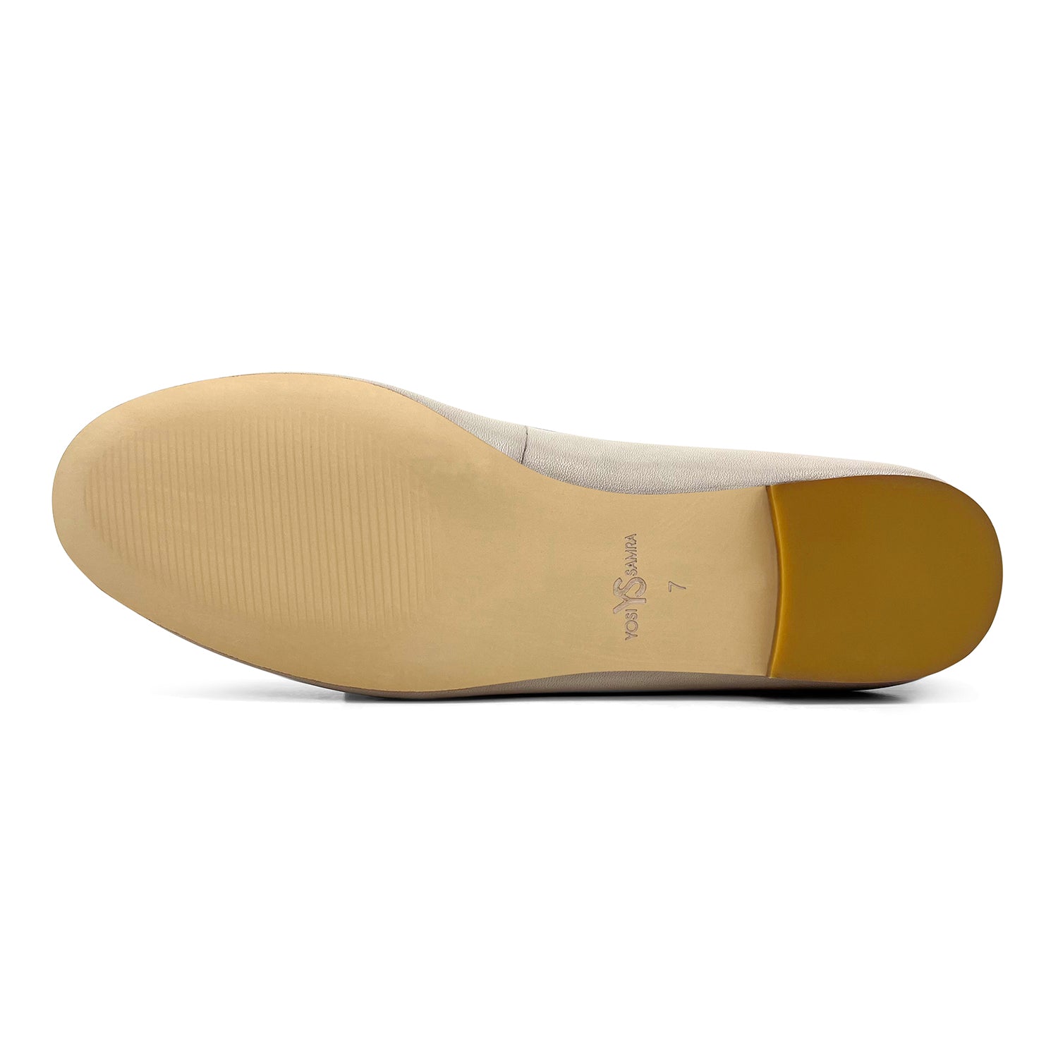 Sadie Ballet Flat In Taupe Nappa Leather