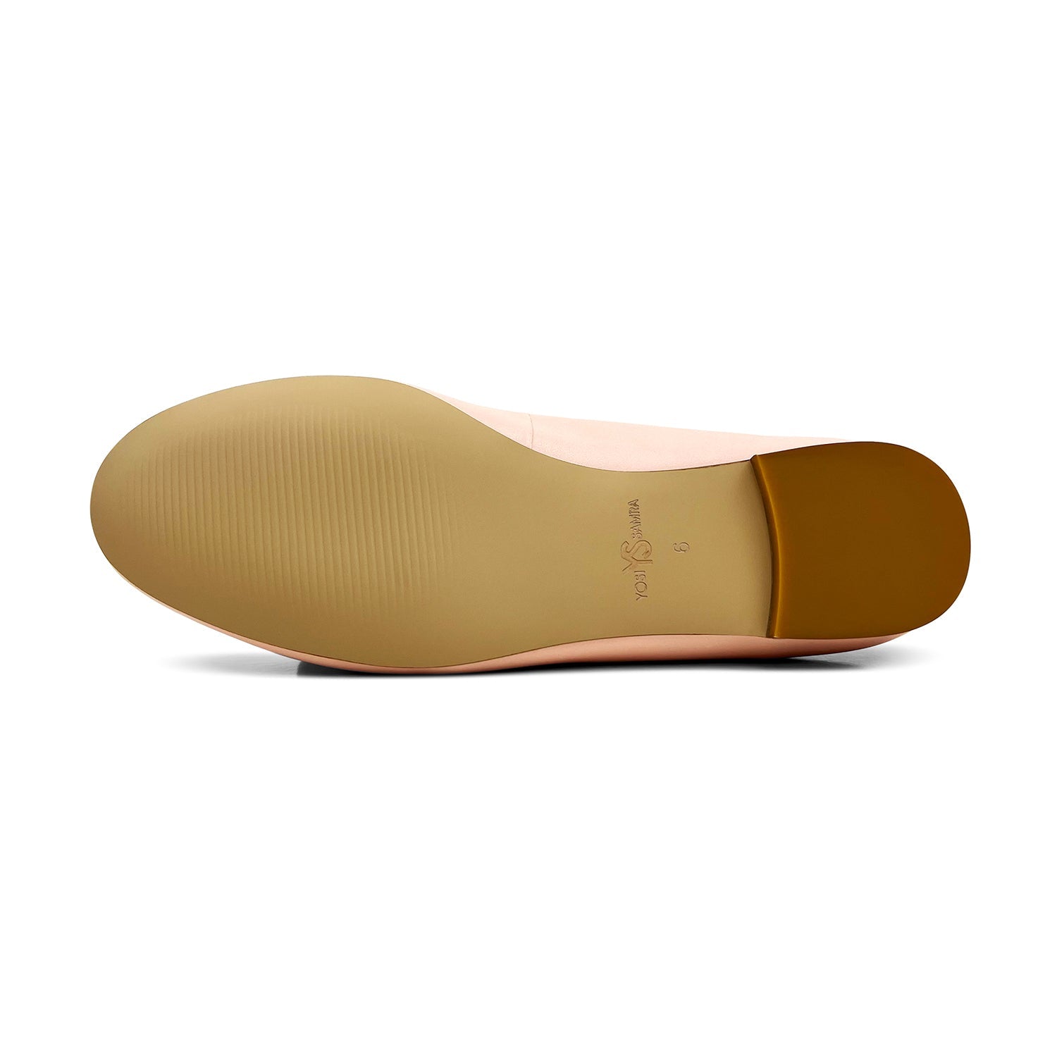 Sadie Ballet Flat In Blush Nappa Leather