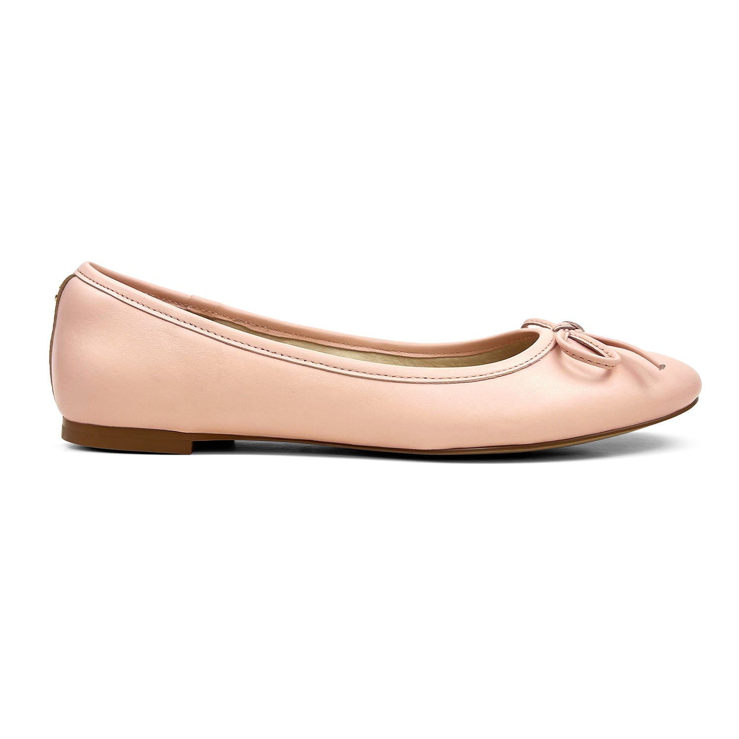 Sadie Ballet Flat In Blush Nappa Leather