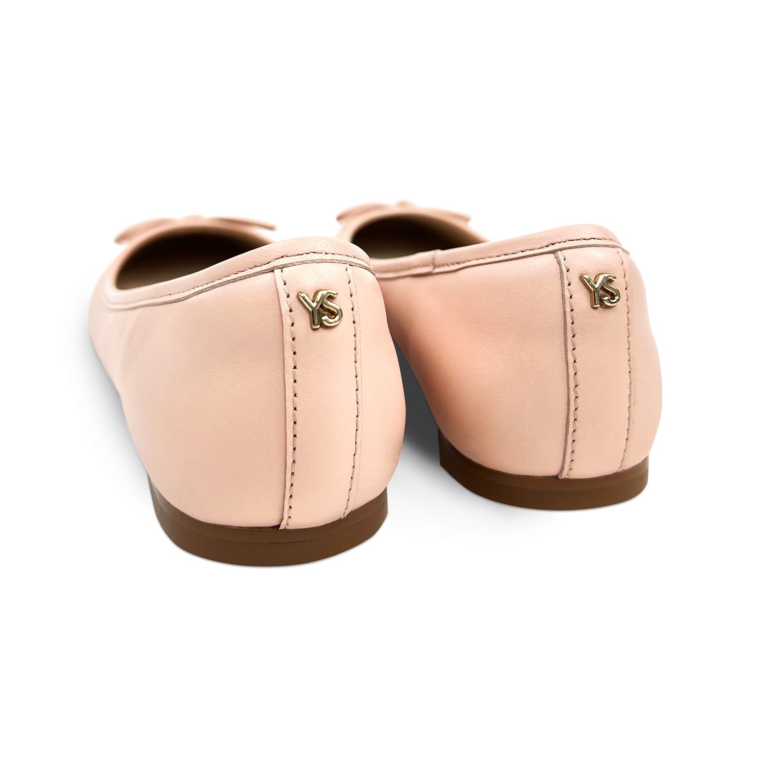 Sadie Ballet Flat In Blush Nappa Leather