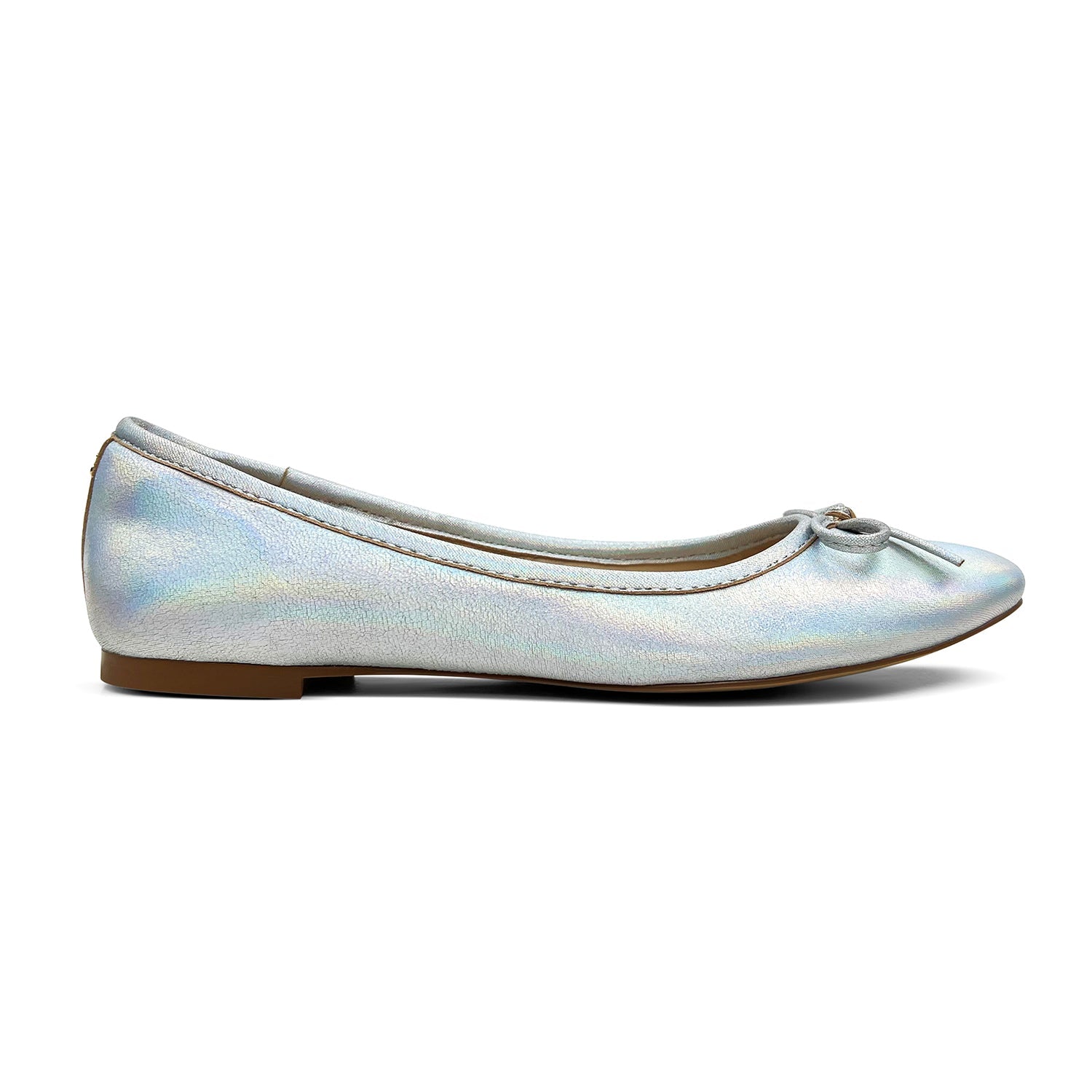 Sadie Ballet Flat In Iridescent Leather