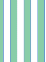 'cabana Stripe' Wallpaper By Meri Meri - Green
