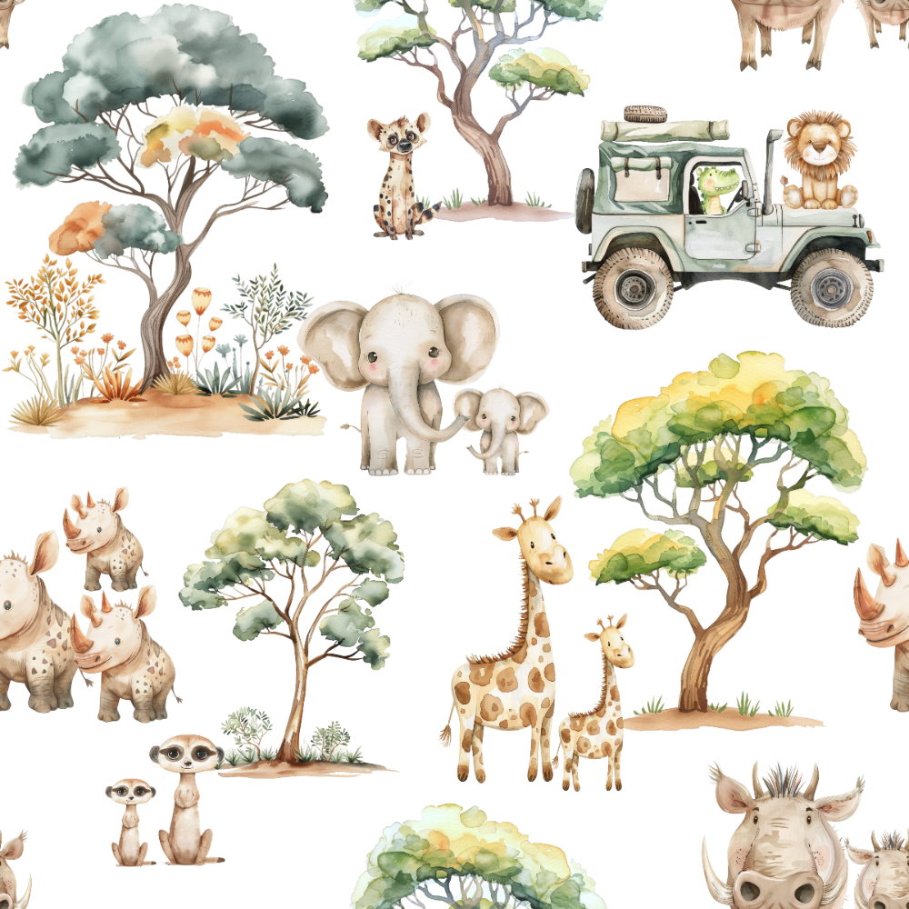 Minky Baby Blanket Safari Adventure