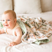 Minky Baby Blanket Safari Adventure