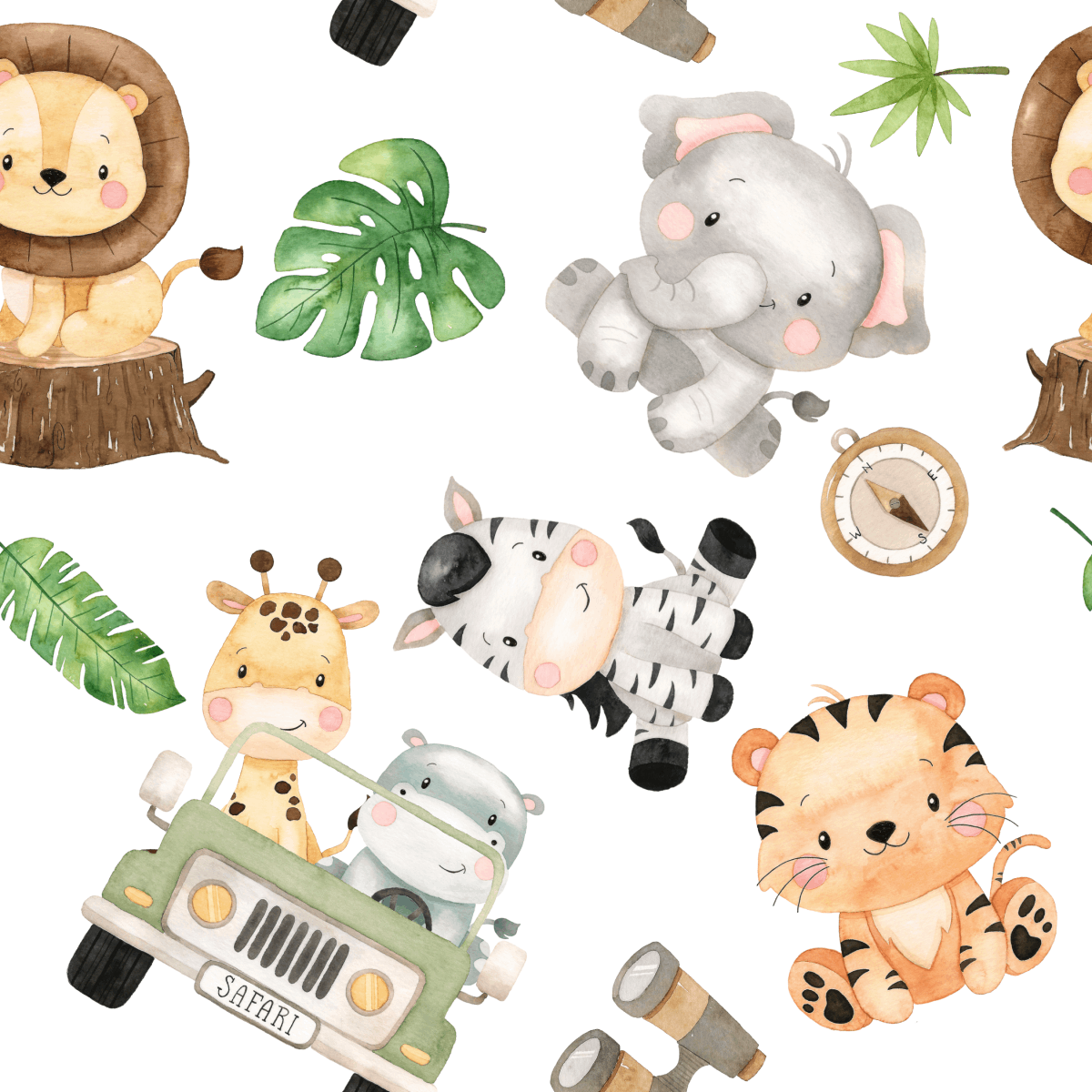 Premium Baby & Toddler Minky Blanket - Safari