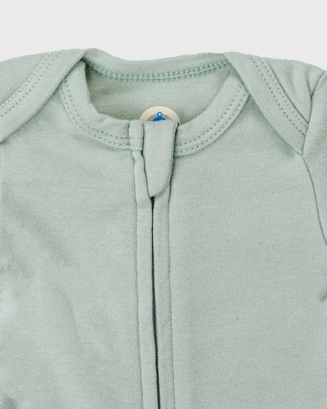 Zipper Bodysuit In Sage