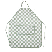 Sage Checkerboard Apron - Fits Sizes Youth Small Through Adult 2xl