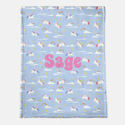 Sage Personalized Minky Blanket