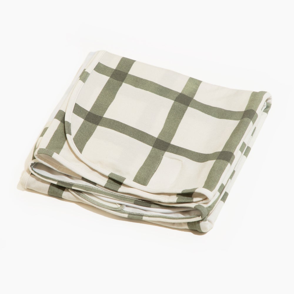 Sage Windowpane Swaddle Ii