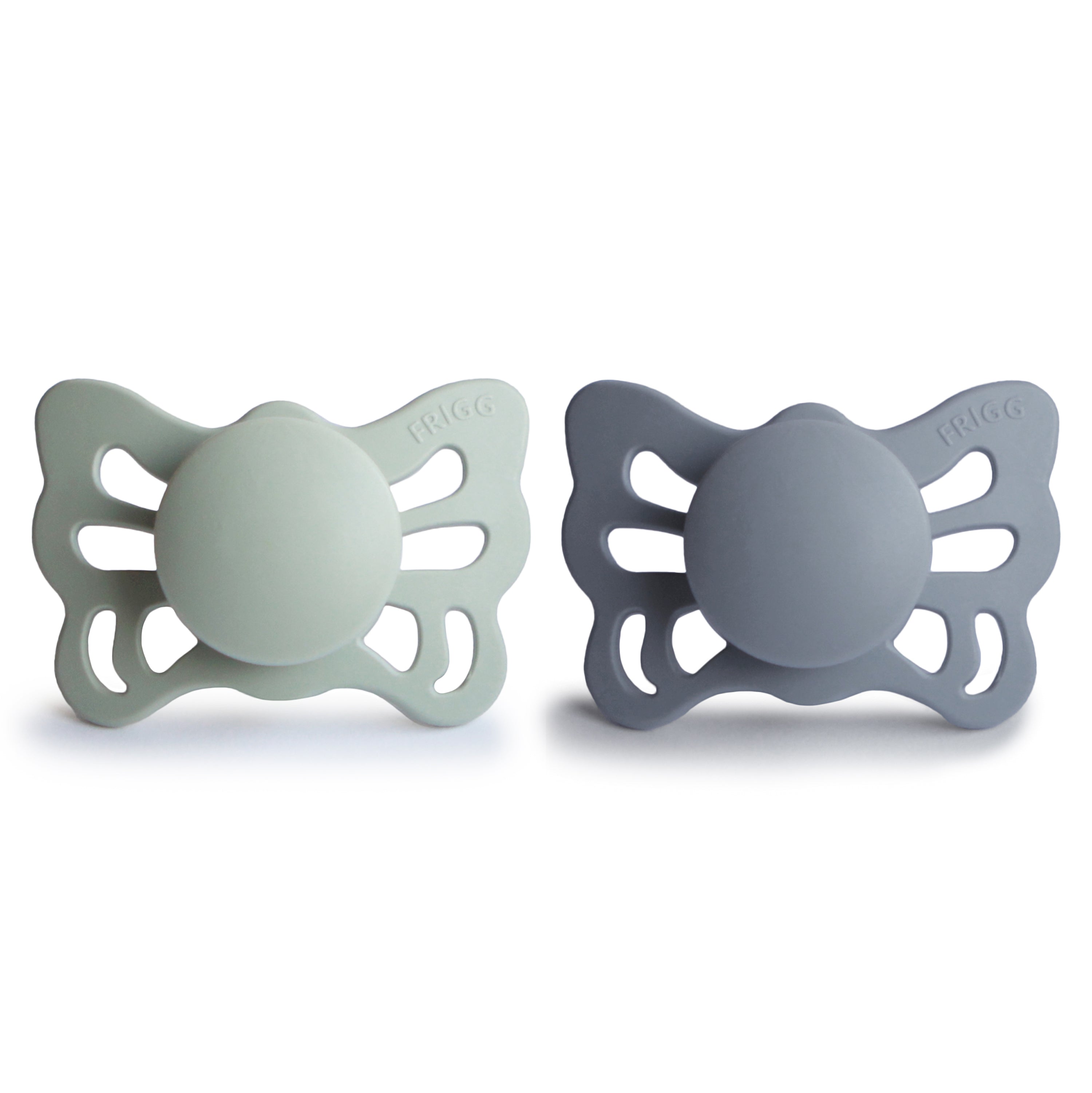 Frigg Butterfly Anatomical Silicone Pacifier 2-pack (0-6 Months)