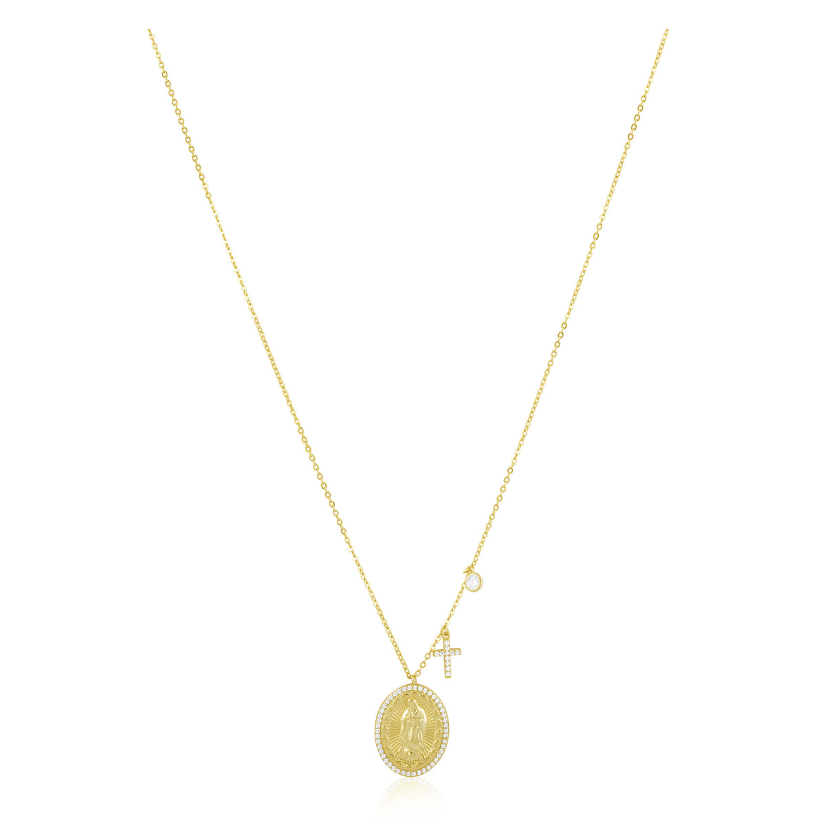 Virgin Mary Pendant Necklace