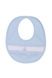 Sailboat Smocked Bib
