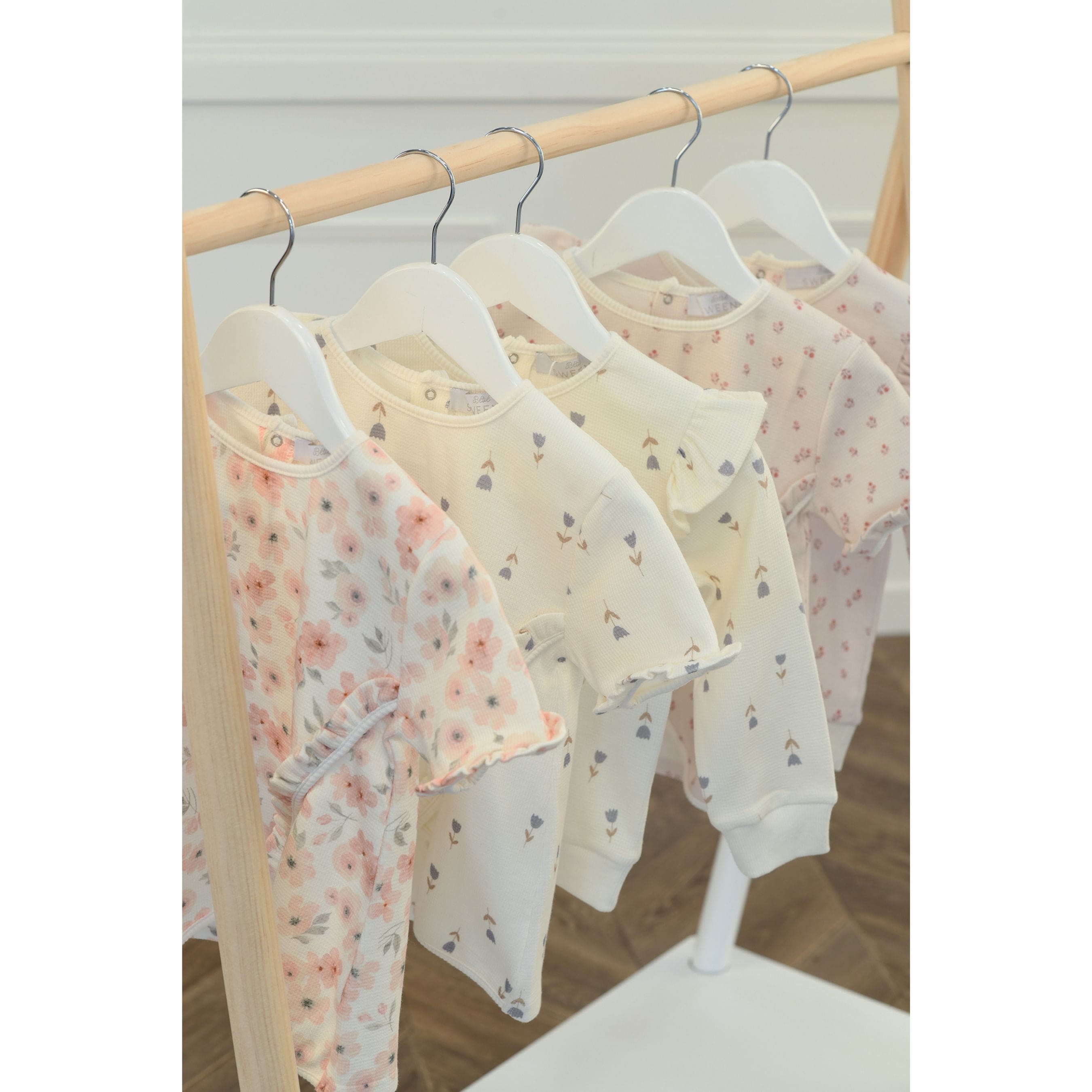 Sally | Tulip Print Waffle Shorts Set (2)