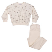 Sami | Boys  Badminton Print Waffle Cotton Leggings Set