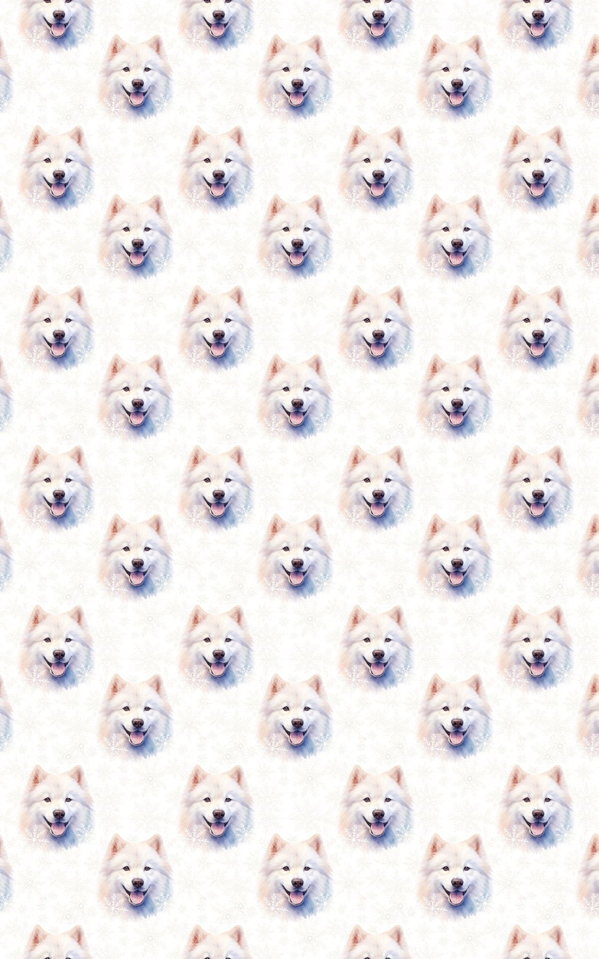 Samoyed Snowfall Wrapping Paper