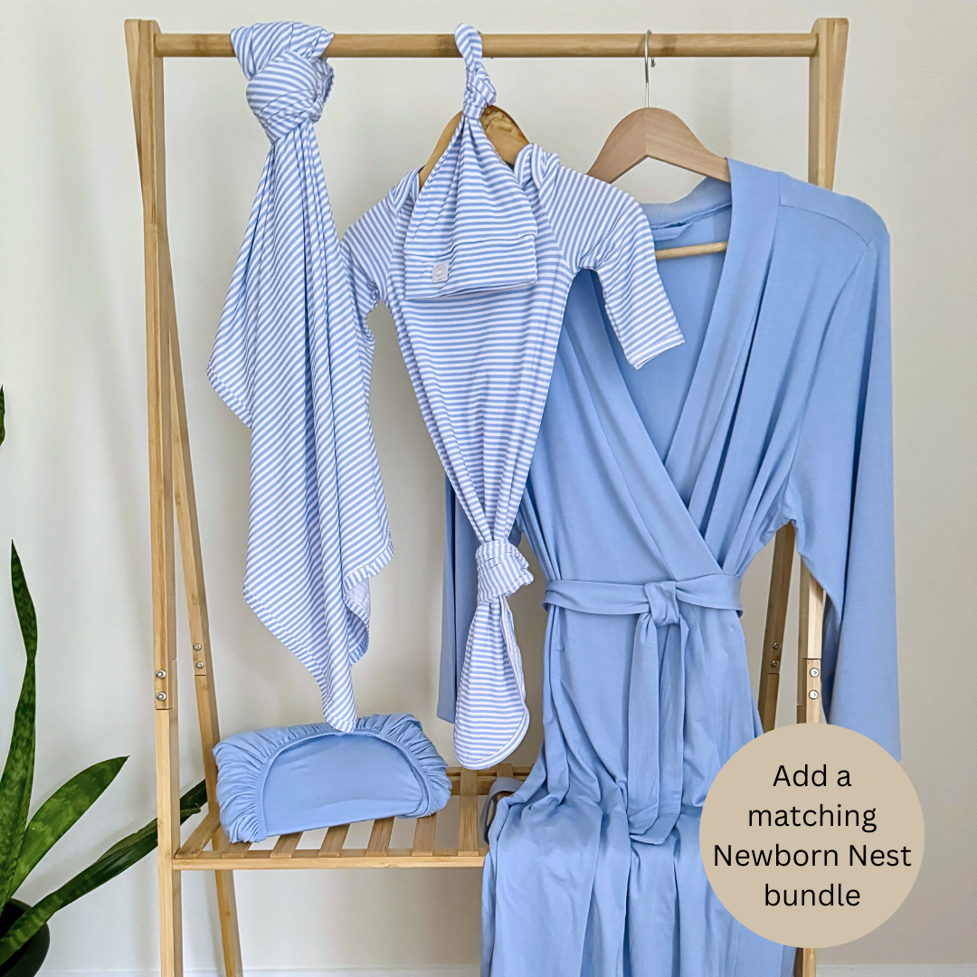 Mommy Robe - Solid Dusty Blue