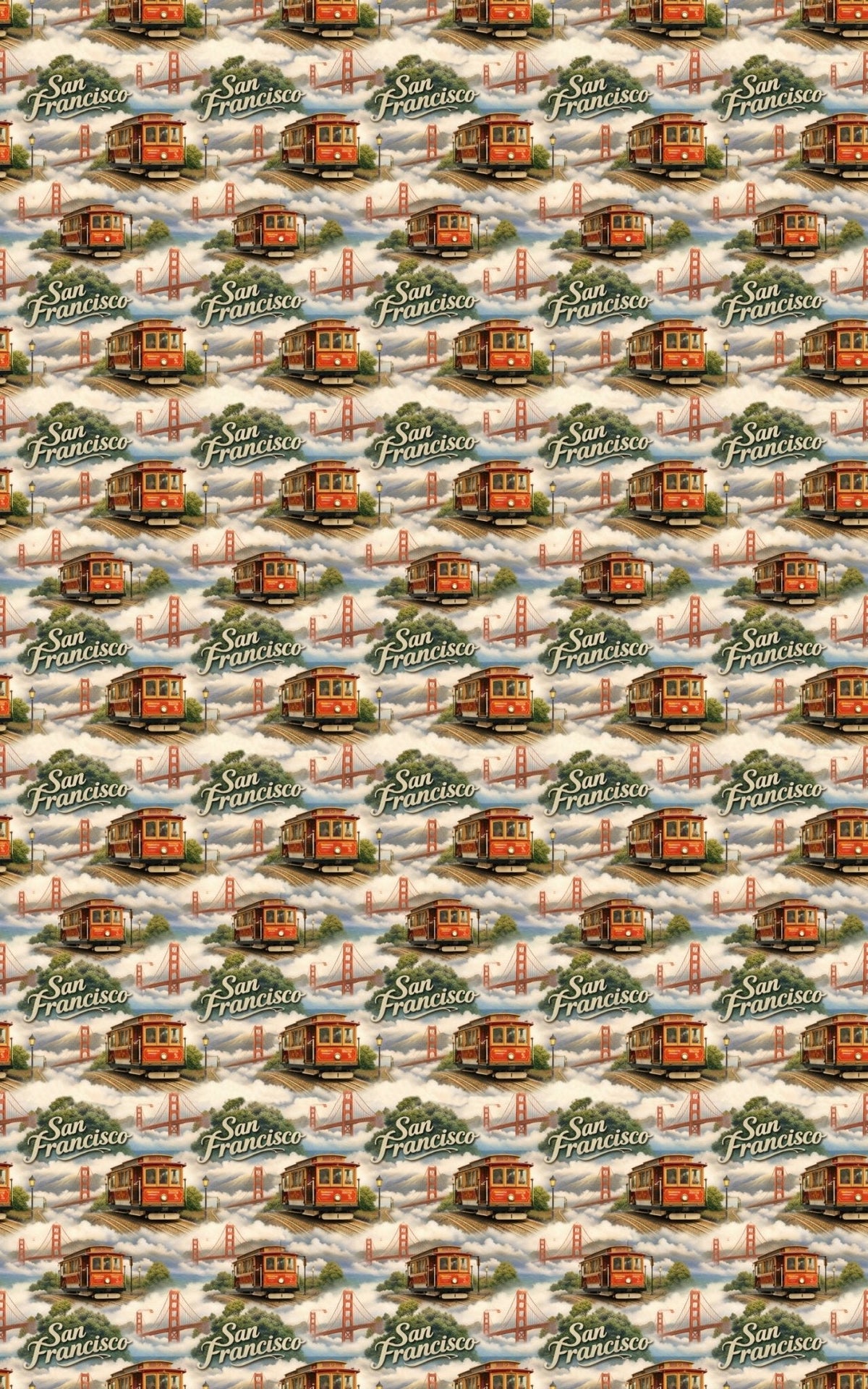 San Francisco Golden Gate Days Wrapping Paper