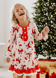 Red Santa Lounge Play Gown